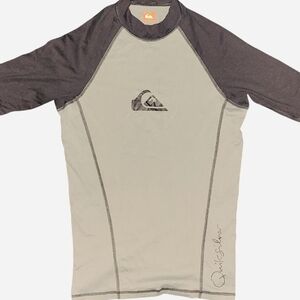 Quiksilver Black and Gray Rash Guard